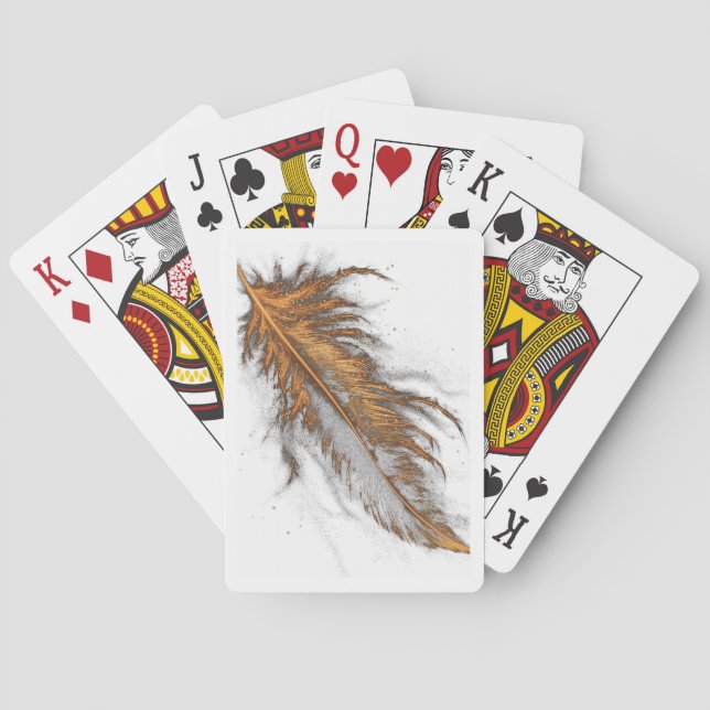 Golden Feather - Klassische Spielkarten (Rückseite)