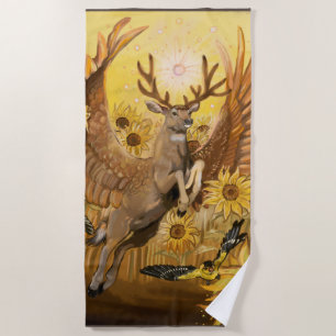 Golden Feilds Mule Deer Strandtuch