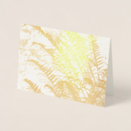 Golden Fern Dankeschön Karte