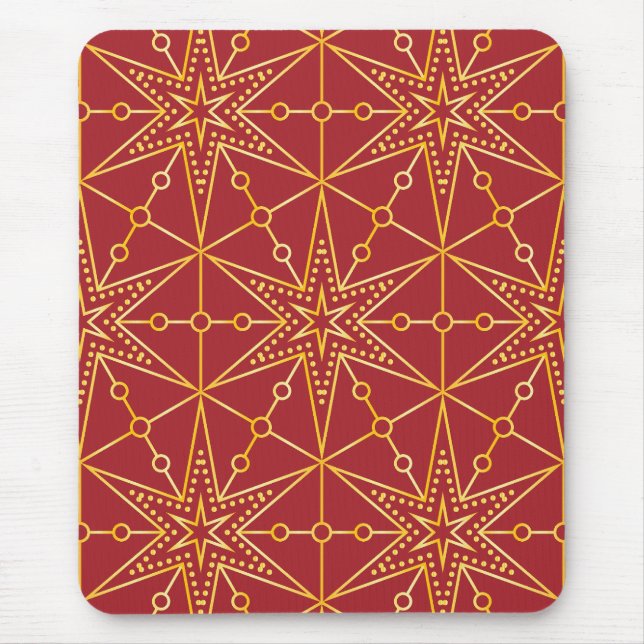Golden Festive Starry Mousepad (Vorne)