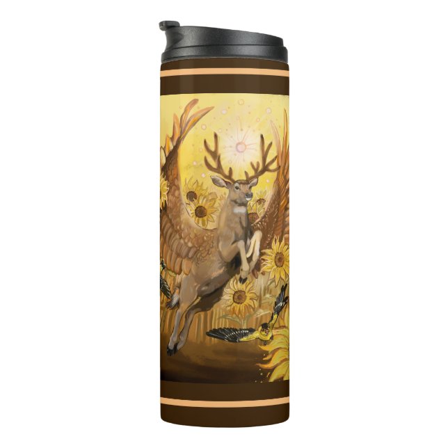 Golden Fields Mule Deer Pertyon Thermosbecher (Nach rechts gedreht)