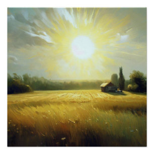 Golden Fields of Serenity Poster