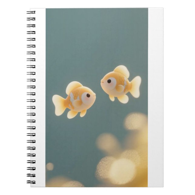 Golden Fish Duo Journal Notizblock (Vorderseite)