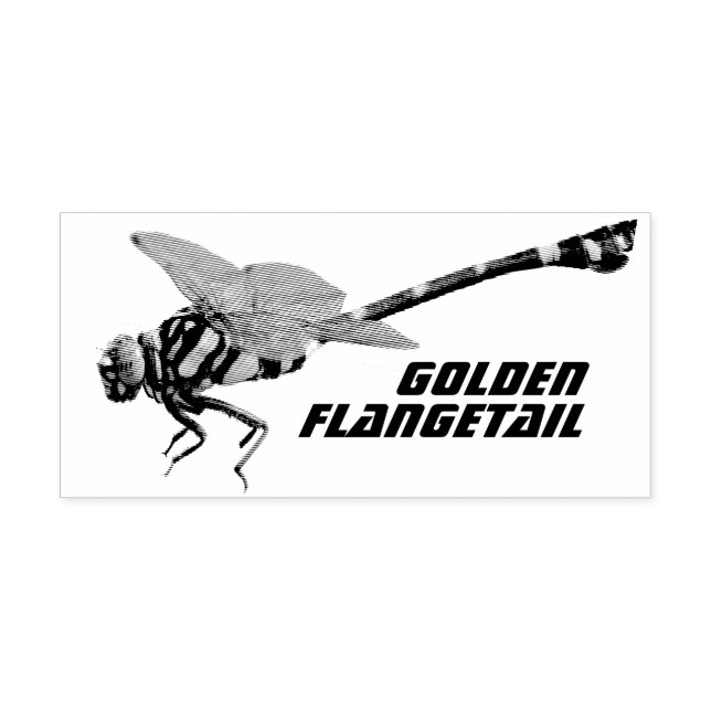 Golden Flangetail Gummistempel (Prägung)