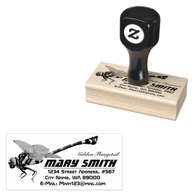 Golden Flangetail Gummistempel (Stempel)