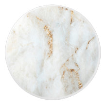 Golden Flecked White Marble