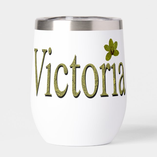 Golden Flecks Victoria Name Design, (Rückseite)