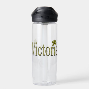 Golden Flecks Victoria Name Design, Trinkflasche