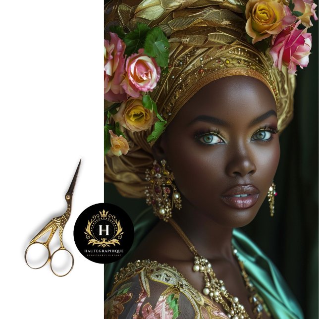 Golden Floral Crown Regal Seidenpapier (Von Creator hochgeladen)