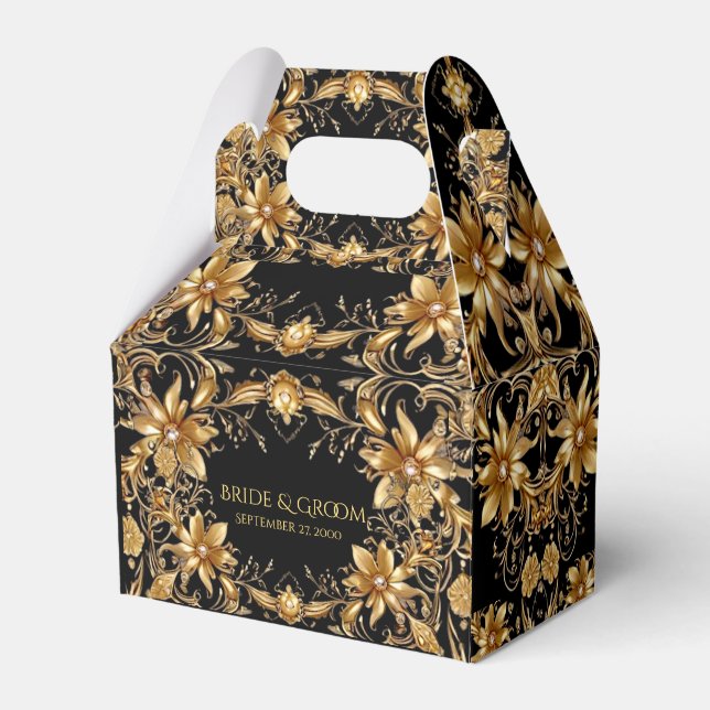 Golden Floral Fevor Box Geschenkschachtel (Vorderseite)
