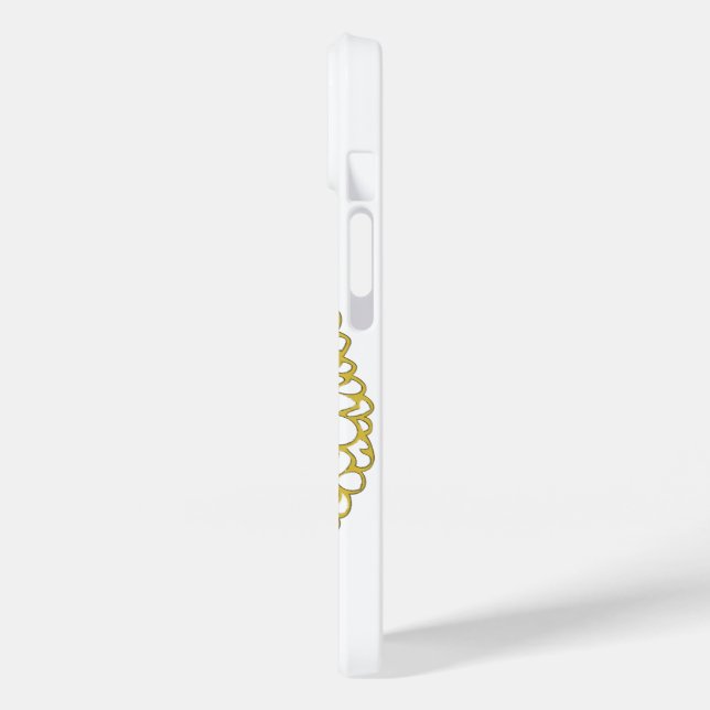 Golden Floral Mandala Phone Case (Rückseite / Links)