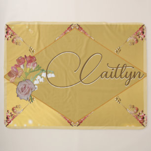 Golden Floral mit dem Namen Sherpa Blanket Sherpadecke