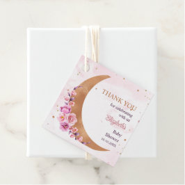 Golden Floral Moon Vielen Dank für Ihre Unterstütz Geschenkanhänger