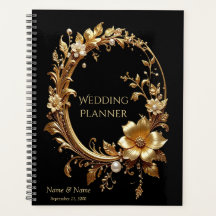 Golden Floral Ornate Frame Planner