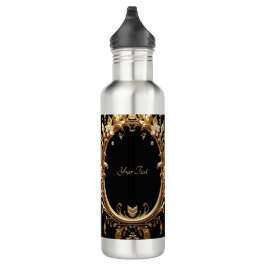 Golden Floral Ornate Water Bottle Edelstahlflasche
