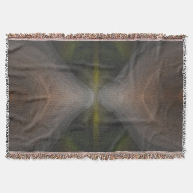 Golden Flow – Radiale Farbmischung Kunst Decke (Vorderseite)