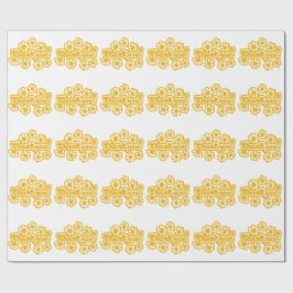 Golden Flowers Thank you ! Geschenkpapier