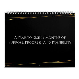 Golden Focus: Minimalistischer Inspirationskalende Kalender