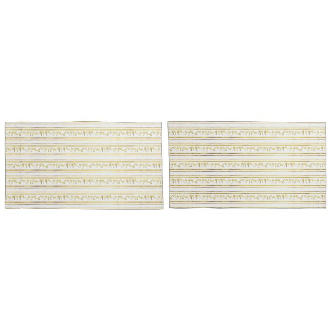 Golden Foil Ancient Sprichwort Paleo Hebrew Kissenbezug (Rückseite-Set)