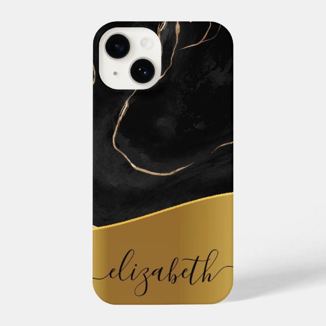 Golden Foil iPhone 14 Hülle (Rückseite)