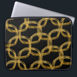 Golden Foil Scribble Circle Chic Notebook Sleeve F<br><div class="desc">Gold Foil Scribble Circle Chic Laptop Sleeve Case. Die Gehäusefarben können beliebig farbig gemacht werden. Schwarz wird als Beispiel angezeigt,  aber Sie können Weiß oder eine andere Farbe wählen.</div>
