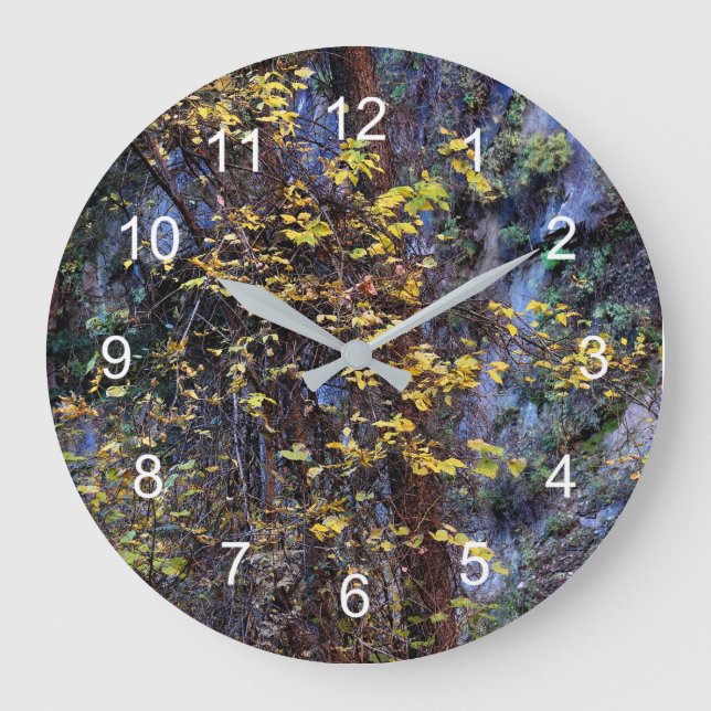Golden foliage große wanduhr (Vorderseite)
