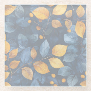 Golden Foliage Träume Herbst Schönheit der Natur Glasuntersetzer