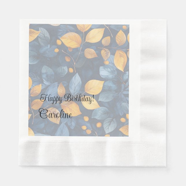 Golden Foliage Träume Herbst Schönheit der Natur Serviette (Vorderseite)