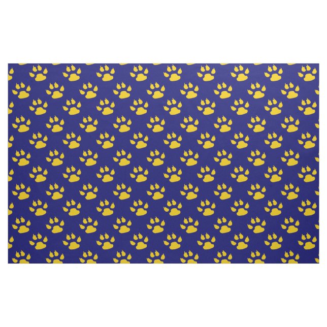 Golden Footprint Claw Paw Stoff (Yard (91,4 cm))