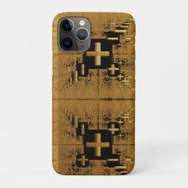 Golden Fraktal Crosses Case-Mate iPhone Hülle