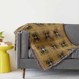 Golden Fraktal Crosses Decke