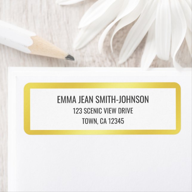 Golden Frame Modernes Elegantes Glamour Gold Chic (Insitu)