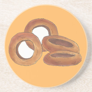 Golden Friion Rings Junk Fast Food Feinschmecker Untersetzer