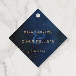 Golden Galaxy Polterabend Geschenkanhänger