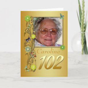 Golden Garden 102e carte d'anniversaire photo