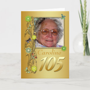 Golden Garden 105e photo Carte d'anniversaire