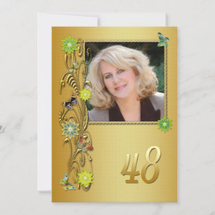 Golden Garden 48e invitation à la fête d'anniversa