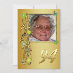 Golden Garden 94. Geburtstagsfeier Einladung