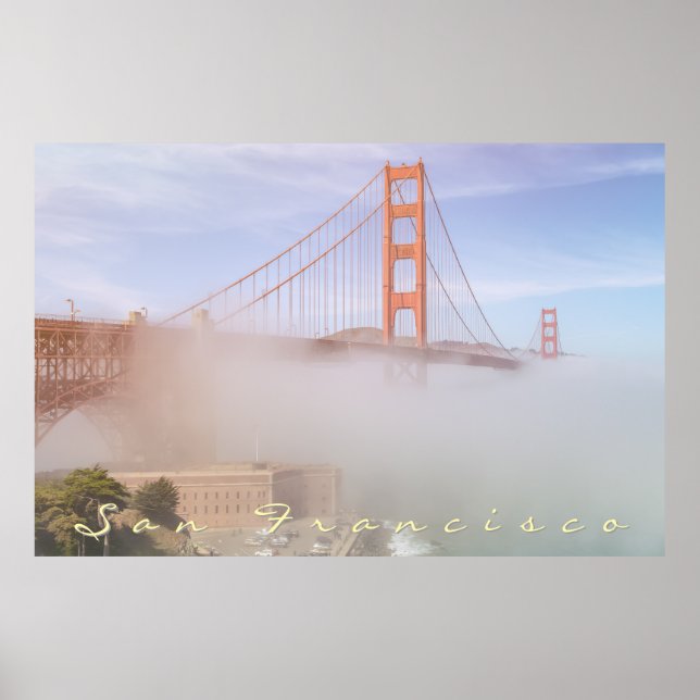 Golden Gate and Nebel Poster (Vorne)