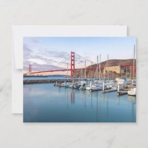 Golden Gate at the Marina at Sunrise Postkarte