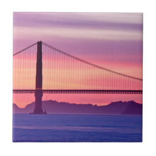 Golden gate bridge am Sonnenuntergang Fliese