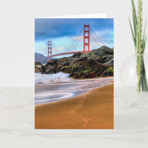 Golden gate bridge am Sonnenuntergang Karte