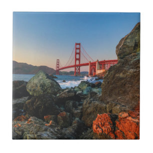 Golden gate bridge an Dämmerung San Francisco Fliese