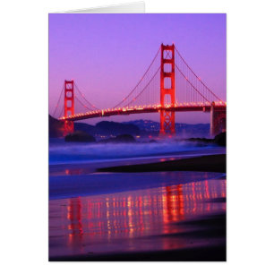 Golden gate bridge auf Bäcker-Strand am