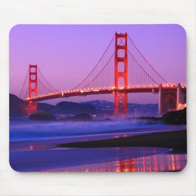 Golden gate bridge auf Bäcker-Strand am Mousepad (Vorne)