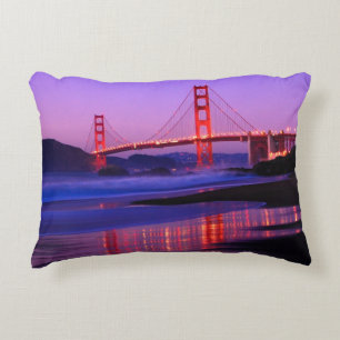Golden gate bridge auf Bäcker-Strand am Zierkissen