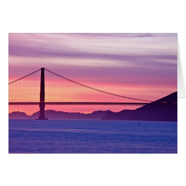 Golden Gate Bridge bei Sunset (Vorderseite (Horizontal))
