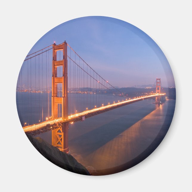 Golden Gate Bridge bei Sunset-Magnet Magnet (Vorne)