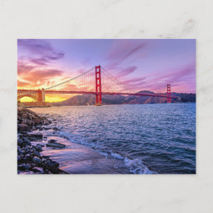 Golden Gate Bridge, berühmtes Wahrzeichen, Postkarte