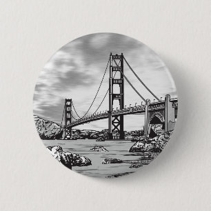 Golden Gate Bridge Button